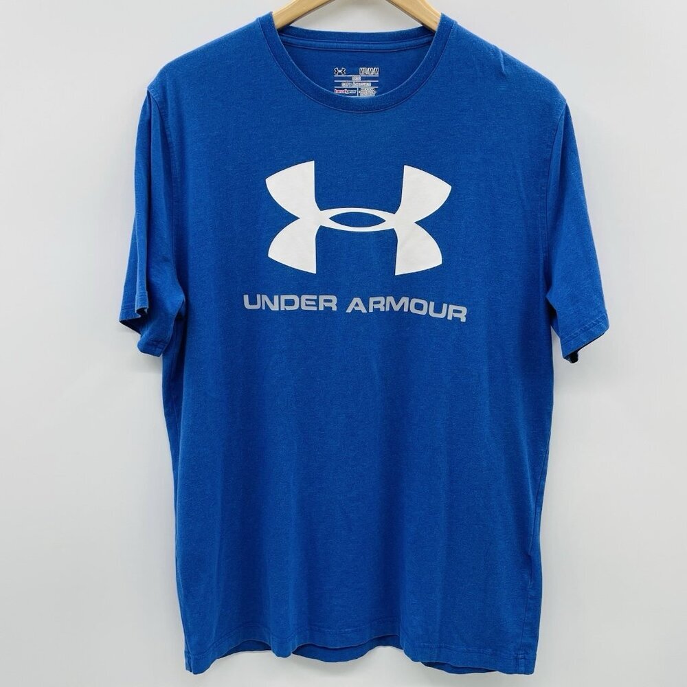 Under Armour‎ Heat Gear Mens Medium Loose Fit Short Sleeve Graphic T-Shirt 1993